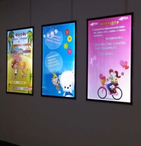 magnetic illuminated poster frames